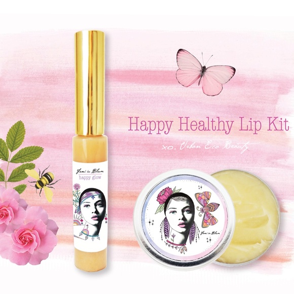 Organic Lip Boost and Rescue Treatment Kit / Manuka Lip Gloss & Healing Lip Balm - Picture 5 of 16